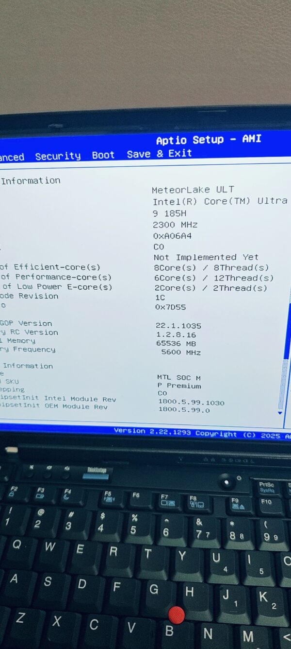 Upgrade to Ultra9 185H (Only for customers who have purchased the Ultra7 165H)