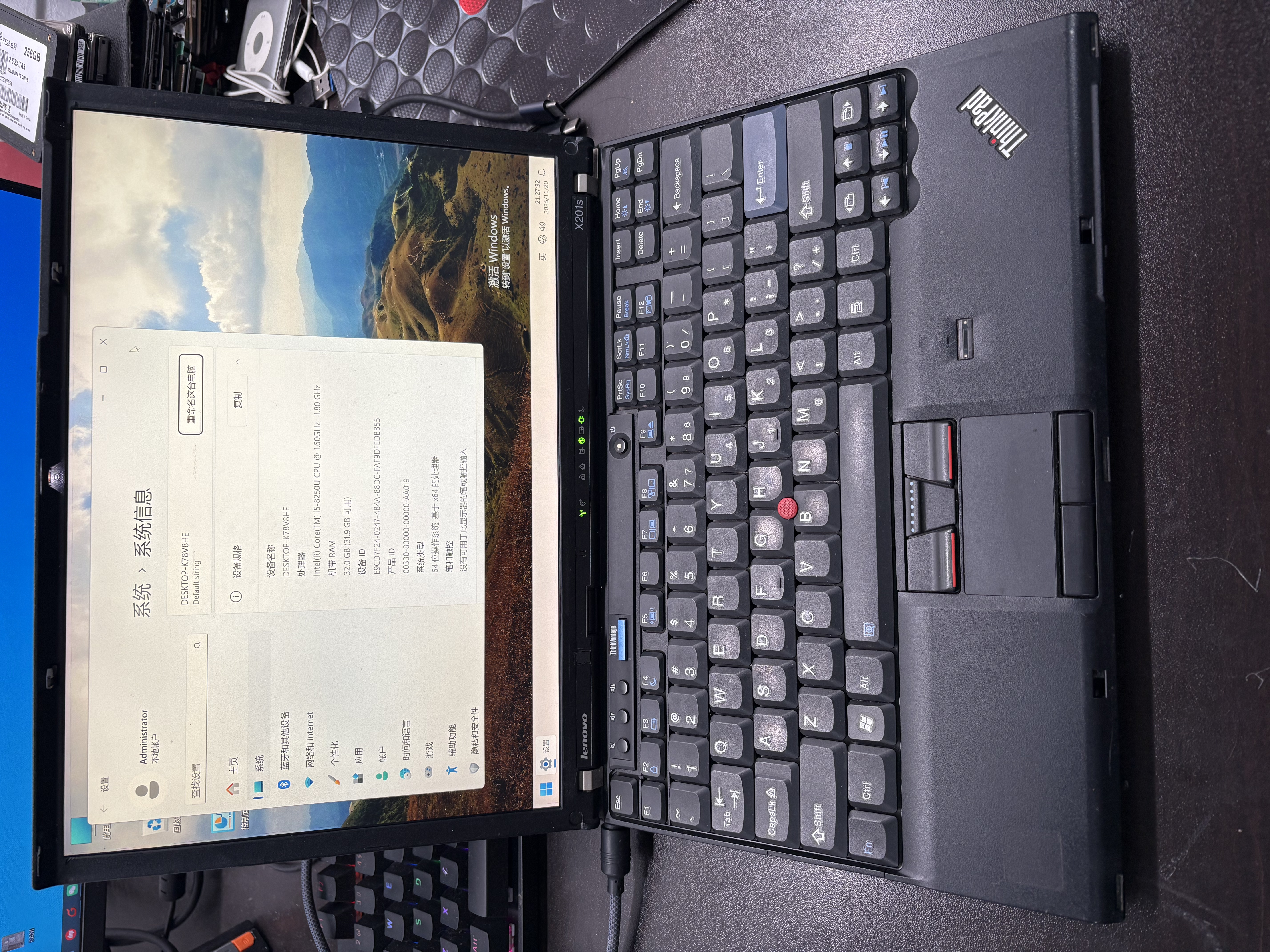 X210 Completed Barebone Build Laptop i5-8250U The 3rd Batch Motherboard