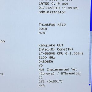 X210 Completed Laptop (Barebone Build) With the 3rd Batch Motherboard i7-8650U